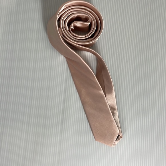 Champagne colored skinny tie - Picture 9 of 10